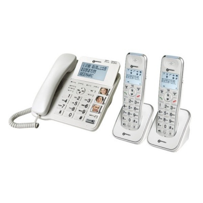 Geemarc AmpliDECT Combi 295-2 Amplified Corded Phone and 2 x Cordless Phones